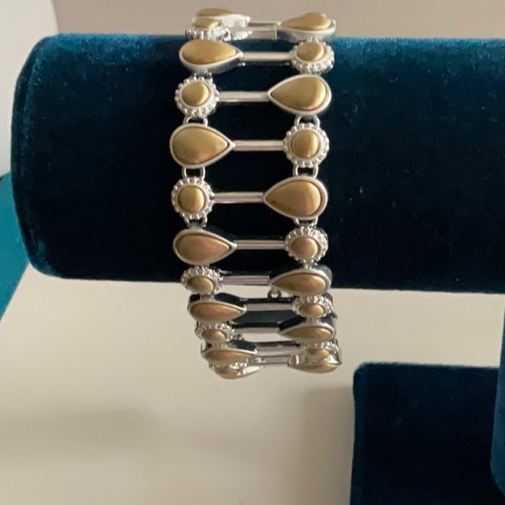 LUCKY BRAND NEW WITH TAG Geometric Gold and Silver Bracelet
